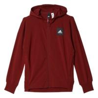 adidas sport id full zip hoodie girls burgundystill breeze