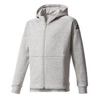 adidas Id Stadium Hoodie - Girls - Grey Two/Black