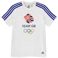 adidas team gb logo t shirt junior boys