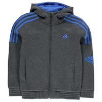 adidas 3s logo full zip hoody junior boys