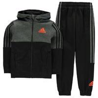 adidas 3 Stripe Jogger Suit Junior Boys