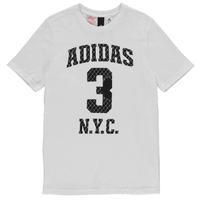 adidas No 3 NYC Tee Shirt Junior