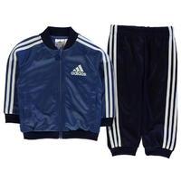 adidas 3 Stripe Poly Tracksuit Infants