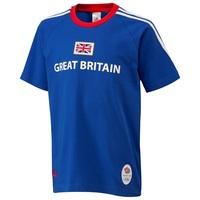 Adidas T-Shirt - Victory Blue S07/White/Vivid Red F04 - Kids