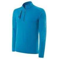 adidas ClimaLite Mixed Media 1/4 Zip Solar Blue/Midnight