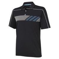 adidas ClimaChill Print Polo Shirt Black/White/Solar Blue