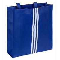 adidas 3 stripe shopper canvas bag blue