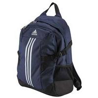 adidas BP Power II Schoolbag/Backpack - Collegiate Navy/Light Grey/Black