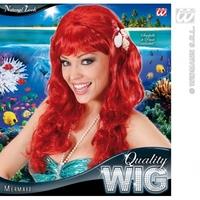 Adult\'s Red Mermaid Wig