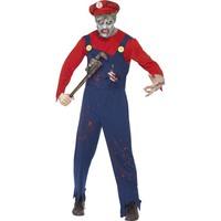 adults zombie mario plumber costume