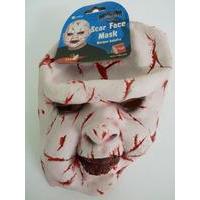 Adult\'s Halloween Scar Face Mask