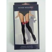 Adult\'s Black Opaque Stockings