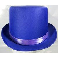 Adult\'s Purple Satin Top Hat