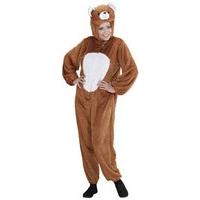 adult widmann 9948c costume bear jumpsuit with mask