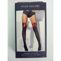 Adult\'s Black Opaque Stockings