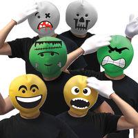Adult\'s Emoji Emoticon Head Costume