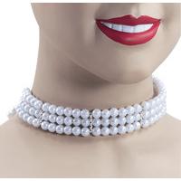 Adult\'s Pearl Choker Necklace