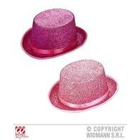 adults pink hot pink top hat
