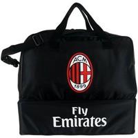 adidas ac milan football mens sports bag in black