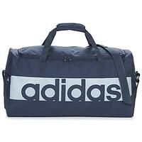 adidas linear teambag medium womens sports bag in blue