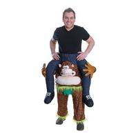 adults piggy back monkey costume