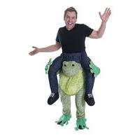 adults piggy back frog costume