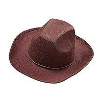 Adult\'s Brown Real Look Cowboy Hat