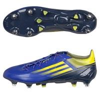 Adidas adiZero RS7 Pro XTRX III Soft Ground Rugby Boots - Blaze Blue Met/Vivid Yellow/Urban Sky