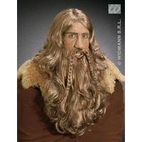 Adult\'s Viking Wig With Beard & Moustache