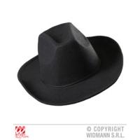 adults black real look cowboy hat