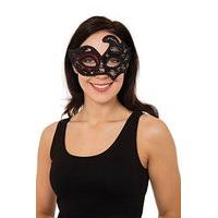 adults blackred fancy dress eye mask