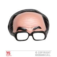 Adult\'s Chinless Mask With Hair & Glasses