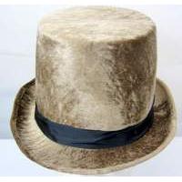 Adult\'s Brown Velvet Top Hat
