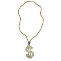 Adult\'s Metal Dollar Necklace