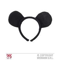 Adult\'s Black Mouse Ear Headband