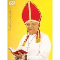 adults velvet mitre pope hat