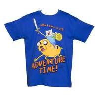 Adventure Time Jake And Finn Kids T-shirt 152/158cm Blue (85673adv-152)