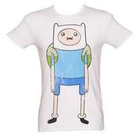 Adventure Time Finn Print Large T-shirt White (ts291118adv-l)