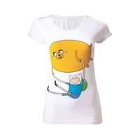 Adventure Time Finn and Jake Extra Large Skinnie Top Short SleevesWhite