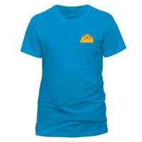 Adventure Time - Jake Pocket T-shirt Sapphire Ex Large