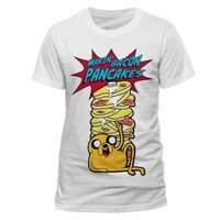 adventure time pancakes t shirt white medium