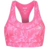 adidas Tech Fit All Over Pattern Bra Womens