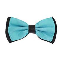 adjustable men jacquard double layer silk bowtie bow tie