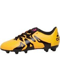 adidas Junior X 15.3 FG/AG Football Boots Solar Gold/Core Black/Shock Pink