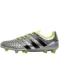 adidas Mens ACE 16.1 FG Football Boots Silver Metallic/Core Black/Solar Yellow