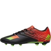 adidas Mens MESSI 15.3 FG / AG Football Boots Core Black/Solar Green/Solar Red