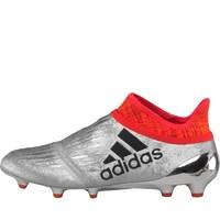 adidas Mens X 16+ Purechaos FG Football Boots Metallic Silver/Core Black/Solar Red