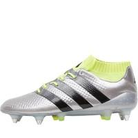 adidas Mens ACE 16.1 Primeknit SG Football Boots Silver Metallic/Core Black/Solar Yellow