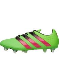 adidas Mens ACE 16.2 SG Football Boots Solar Green/Shock Pink/Core Black