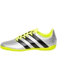 adidas junior ace 164 in indoor football boots silver metalliccore bla ...